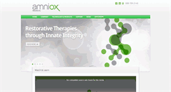 Desktop Screenshot of amnioxmedical.com